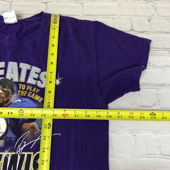Vintage NFL Ravens Ray Lewis T-Shirt Career Statistics  Size Large M164 3 - Picture 4 of 12